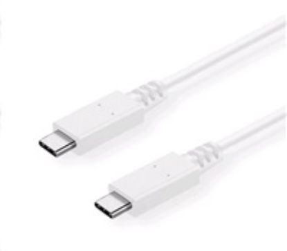 Obrázek C- TECH kabel USB 3.2, Type- C (CM/ CM), PD 100 W, 20Gbps, 2m, bílý