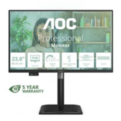 Obrázek AOC MT 23, 8" 24P4U - 1920 x 1080, IPS, 120 Hz, 1xVGA, 1xHDMI, 1xDP, USB hub, Repro, Pivot