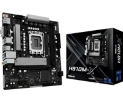 Obrázek ASRock MB Sc LGA1851 H810M- X, Intel H810, 2xDDR5, 1xDP, 1xHDMI, 1xVGA, mATX