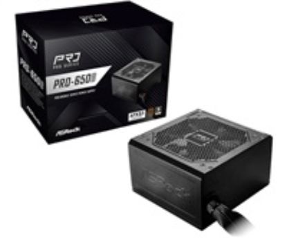 Obrázek ASROCK zdroj PRO- 650B, 650 W, 80Plus Bronze, 120 mm, ATX 3.1