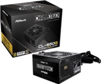 Obrázek ASROCK zdroj CL- 650G, 650 W, 80Plus Gold, 120 mm, ATX 3.1