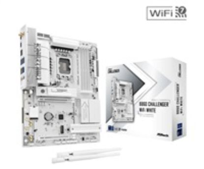 Obrázek ASRock MB Sc LGA1851 B860 Challenger WiFi WHITE, Intel B860, 4xDDR5, 1xHDMI, WiFi, ATX