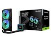Obrázek ASROCK Vodní chladič Challenger 240 Digital, 2 x 120mm, ARGB, LGA1851, AM5, černá