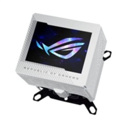 Obrázek ASUS vodní blok CPU ROG RYUJIN III WB, 3.5" LCD displej, bílá