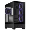 Obrázek ASUS case A31 PLUS TG ARGB, Mid Tower, Průhledná bočnice, 4 x 120mm ARGB Fan, ARGB Hub, černá