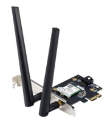 Obrázek ASUS PCE- AX1800 Wireless AX1800 PCIe Wi- Fi 6 Card, Bluetooth 5.2 Adapter