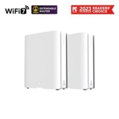 Obrázek ASUS ZenWifi BQ16 2- pack, WiFi7 Extendable Router, AiMesh, 2x WAN/ LAN, 3x LAN, 1x USB 3.0