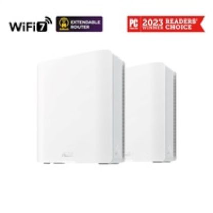 Obrázek ASUS ZenWifi BT10 2- pack, WiFi7 Extendable Router, AiMesh, 2x WAN/ LAN, 1x LAN, 1x 3.0