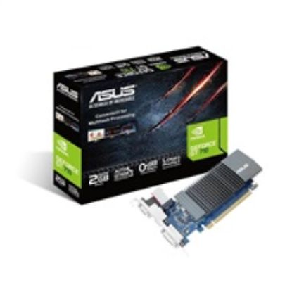 Obrázek ASUS VGA NVIDIA GeForce GT 710 Low Profile EVO 2 GB, 2 GB GDDR5, 1xHDMI, 1xDVI, 1xVGA