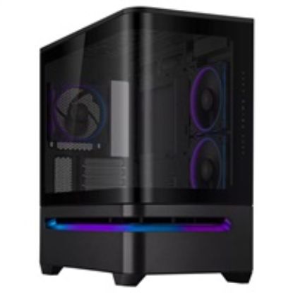 Obrázek ASUS Case AP202 PRIME CASE, mATX, Průhledná bočnice, 3x 120mm ARGB Fan, černá