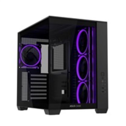 Obrázek ASUS Case A32 PLUS TG ARGB, ATX, Průhledná bočnice, 4x 120mm ARGB Fan, Černá