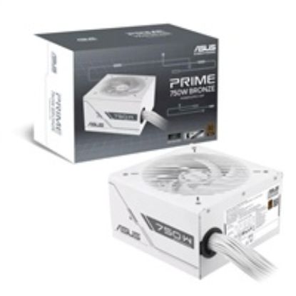 Obrázek ASUS zdroj Prime 750 W Bronze White, 135mm, 80 Plus Bronze