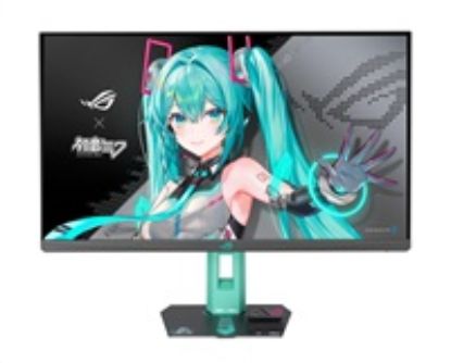 Obrázek ASUS LCD ROG Strix XG27ACMEG- G Hatsune Miku Edition, 27" 2560 x 1440, 400 nits, 1 ms, 260 Hz, USB, DP, HDMI, Audio…
