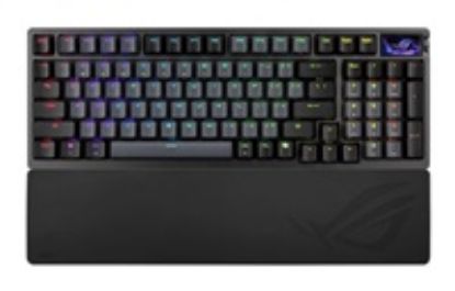 Obrázek ASUS klávesnice ROG Azoth 96 HE, Mechanická, Bezdrátová, BT, RF 2.4GHz, US, černá