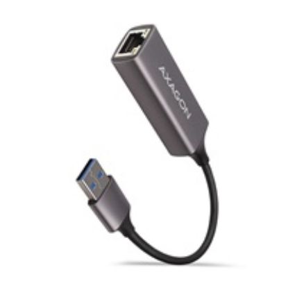 Obrázek AXAGON ADE- TR, USB- A 3.2 Gen 1 - Gigabit Ethernet síťová karta, auto instal, titanově šedá