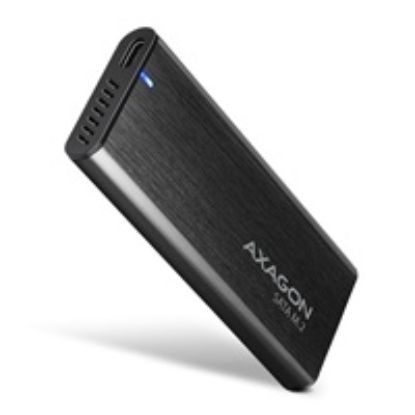 Obrázek AXAGON EEM2- SBC, USB- C 3.2 Gen 2 - M.2 SATA SSD kovový RAW box, bezšroubkový