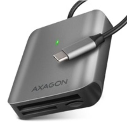 Obrázek AXAGON CRE- S3C, USB- C 3.2 Gen 1 - SUPERSPEED čtečka karet, 3- slot & lun SD/ microSD/ CF, podpora UHS- II