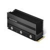 Obrázek AXAGON CLR- M2XL, hliníkový pasivní chladič pro jedno i oboustranný M.2 SSD disk, výška 36 mm