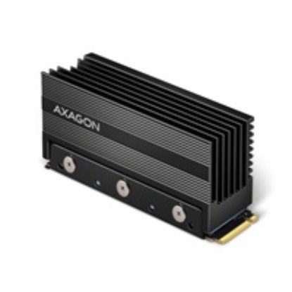 Obrázek AXAGON CLR- M2XL, hliníkový pasivní chladič pro jedno i oboustranný M.2 SSD disk, výška 36 mm