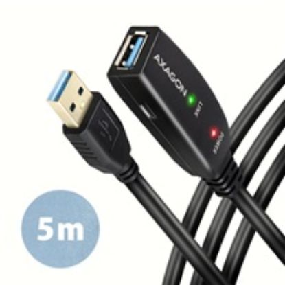 Obrázek AXAGON ADR- 305, USB 3.2 Gen 1 A- M - > A- F aktivní prodlužovací / repeater kabel, 5m