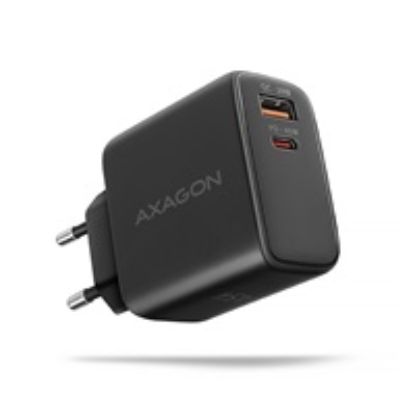Obrázek AXAGON ACU- PQ45 GaN nabíječka do sítě 45 W, 2x port (USB- A + USB- C), PD3.0/ PPS/ QC4+/ SFC 2.0/ AFC/ Apple