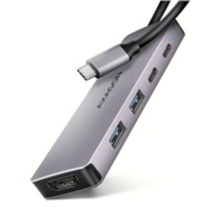 Obrázek AXAGON HMC- 5H60, USB 5Gbps hub, porty 2x USB- A, 1x USB- C, HDMI 4k/ 60, PD 100 W, kabel USB- C 15cm