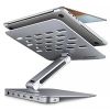 Obrázek AXAGON HMC- STND, stojan pro 10"- 17" notebooky, USB 5Gbps hub, 3x USB- A, HDMI 4k/ 60 Hz, RJ- 45, PD 100 W, kabel USB…