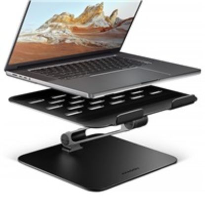 Obrázek AXAGON STND- LQB hliníkový HQ stojan na notebook 10"- 17.3" nastavitelná výška a úhel, černý