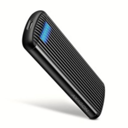Obrázek AXAGON EEM2- SC, USB- C 10Gbps externí box pro M.2 NVMe SSD, bezšroubový, žebrovaný hliník