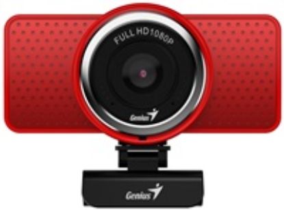 Obrázek GENIUS webkamera ECam 8000/ červená/ Full HD 1080P/ USB2.0/ mikrofon