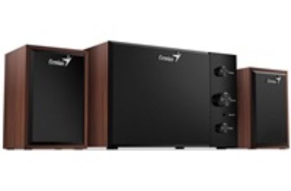 Obrázek GENIUS reproduktory SW- 2.1 350/ 2.1/ 15 W/ dřevěné/ barva dřevo