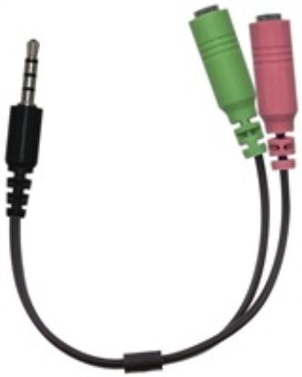 Obrázek GENIUS audio adaptér 2x female 3, 5mm jack na 1x male 3, 5" jack