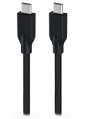 Obrázek GENIUS nabíjecí kabel ACC- C2CC- 3A, 150cm, USB- C na USB- C, 3A, PD60 W, opletený, černý