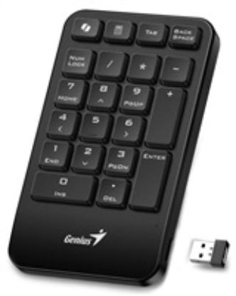 Obrázek GENIUS Numerická klávesnice NumPad 1000/ Bezdrátová 2.4GHz/ Copilot/ černá