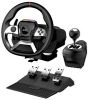 Obrázek GENIUS Volant s pedály GX Gaming SpeedMaster X5 FF, Řadící páka, Drátový USB- C, vibrační, PC, PS4, Xbox One