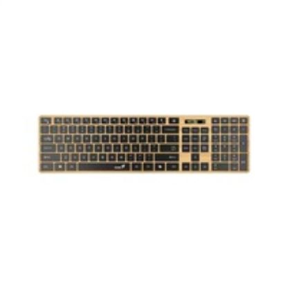 Obrázek GENIUS Klávesnice Slimstar 7250BT, membránová, bezdrátová, béžová- černá