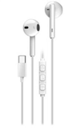 Obrázek GENIUS Sluchátka HS- M366, mikrofon, USB- C, bílá