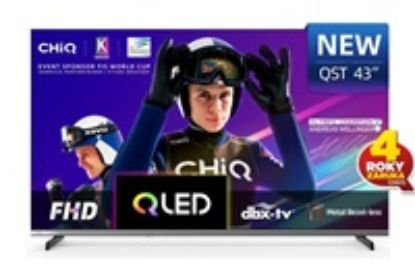 Obrázek CHiQ L43QST TV 43", FHD, QLED, ultratenká, Android14, Dolby Audio, Frameless