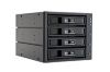 Obrázek CHIEFTEC SATA/ SAS Backplane CBP- 3141SAS, 3 x 5.25" bays for 4 SAS/ S- ATA HDDs, Hot- Swap, full aluminium