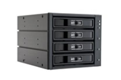 Obrázek CHIEFTEC SATA/ SAS Backplane CBP- 3141SAS, 3 x 5.25" bays for 4 SAS/ S- ATA HDDs, Hot- Swap, full aluminium