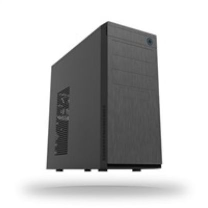 Obrázek CHIEFTEC skříň Elox Series HC- 10B, Miditower, USB 3.0, Black with Hair brush design front panel, bez zdroje