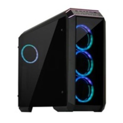 Obrázek CHIEFTEC skříň Miditower STALLION II, GP- 02- OP Black, 4x RGB Rainbow Fan, 2 x USB 3.0/ 1x USB 2.0, side glass