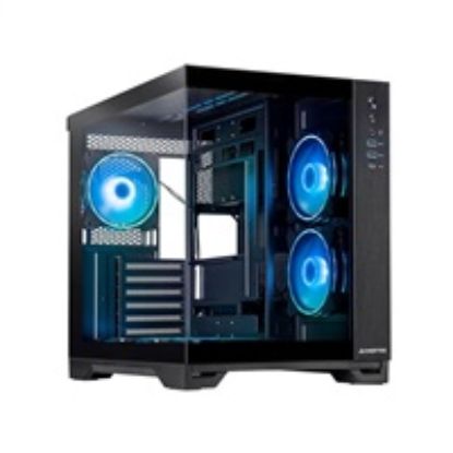 Obrázek CHIEFTEC skříň VISIO, ATX, 1x USB- C 3.2, 2x USB 3.0, 6x 120mm ARGB Fan, černá