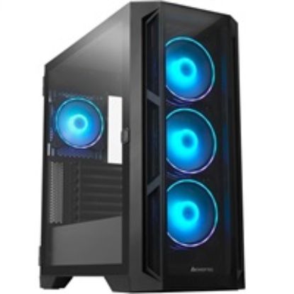 Obrázek CHIEFTEC skříň APEX, E- ATX, 1x USB- C 3.2, 2x USB 3.0, 4x 120mm ARGB Fan, ARGB Hub, černá