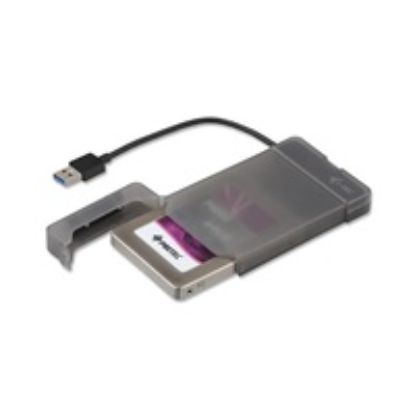 Obrázek i- tec USB 3.0 MySafe Easy, rámeček na externí pevný disk 6.4 cm / 2.5" pro SATA I/ II/ III HDD SSD, černý