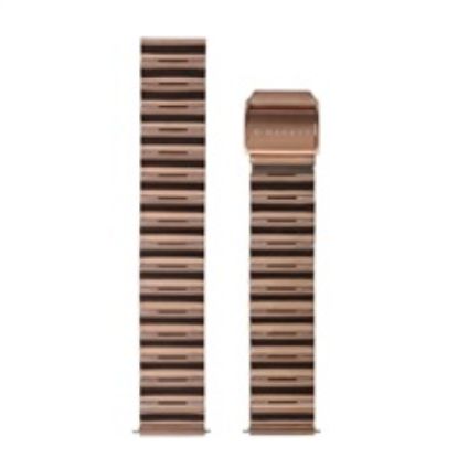 Obrázek Garett univerzální řemínek 18 mm, zlatorůžový kovový, typ Solid rose gold