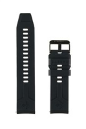 Obrázek Garett univerzální řemínek 22 mm, černý silikonový