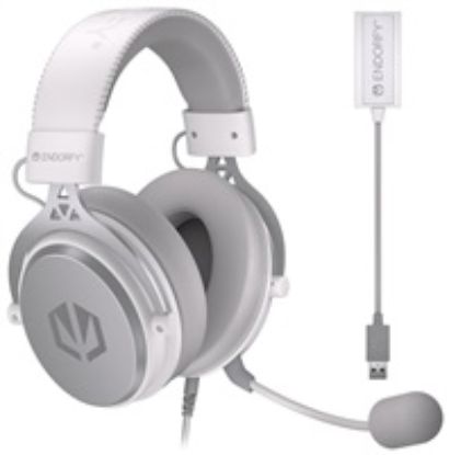 Obrázek ENDORFY Sluchátka Viro Plus USB Onyx White, 3.5mm jack, USB, bílá
