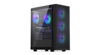 Obrázek ENDORFY Case Ventum 200 ARGB, Průhledná bočnice, ATX, 4 x 120mm ARGB Fan, černá