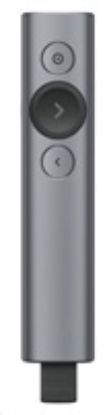 Obrázek Logitech prezentér Spotlight Plus, Bezdrátový, Bluetooth, tmavě šedá